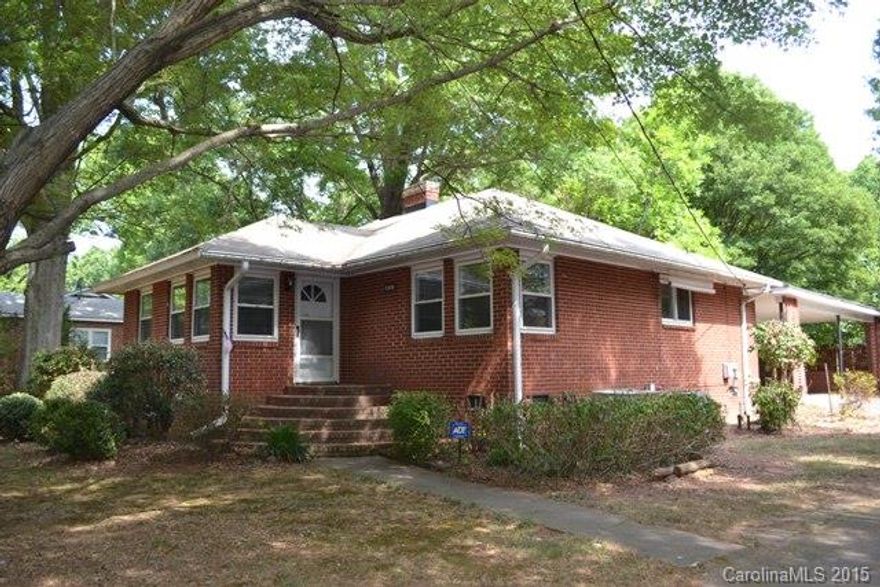 Beautiful cascading brick steps leading to front door.  Only one owner!  This home has replacement windows,  gutter guards and a 2 year old roof.  There is a detached single garage and garden shed, attached double carport.   Great opportunity for buyer to make this home their own.