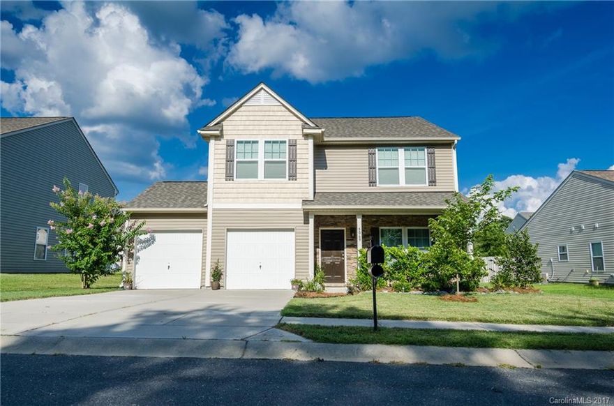 Don't miss this beautiful 2 story home in Cover Meadows that is move in ready. It has walk in closets, laundry on the 2nd floor. loft, sunroom, granite counter tops, stainless steel appliances, crown molding through out downstairs and master bedroom. This home is 5 Star Energy Rating Certified to help you keep your utility cost down.  Open concept is great for entertaining.
Yearly taxes on tax records are not correct. 2016 taxes were $1261.44