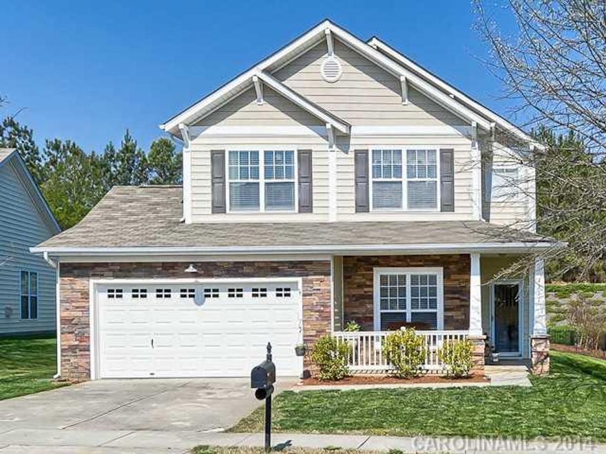 Stop looking & start unpacking! Fabulous floor plan w/neighborhood amenities. Beautifully maintained, neutral colors & move-in ready.  Sunny kitchen & large master suite w/trey ceiling. Great size 2nd & 3rd bedrooms w/ 2nd floor laundry. Entertain inside and out! Enjoy patio & fire pit or rock on the front porch. Just steps away from the community pool. Welcome home to Ridge Pointe!