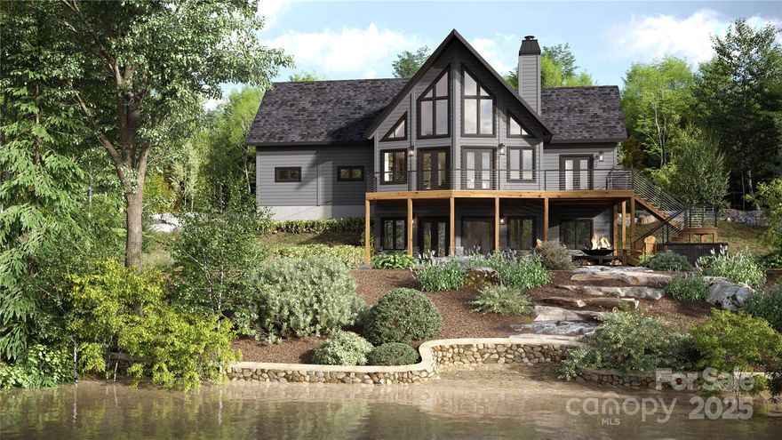 Welcome to your waterfront oasis in the Lakeside Reserve! Imagine mornings on the large front deck overlooking picturesque Lake Rhodhiss. You'll fall in love with this beautiful new construction, built using award-winning, patented insulated log technology, delivering superior energy efficiency. The floorplan of The Lakeside flows seamlessly in this customizable home, filled with high ceilings and natural light. The details of this new build will delight and amaze all who enter your home, a showpiece, for sure, when seen from the lake. The amenities in Lakeside Reserve are some of the best on Lake Rhodhiss, including gated security, a clubhouse, gorgeous outdoor pool, pickleball courts, walking trails, lakeside parks and Paddlesport entry to the peaceful lake. Welcome home to comfort and style!