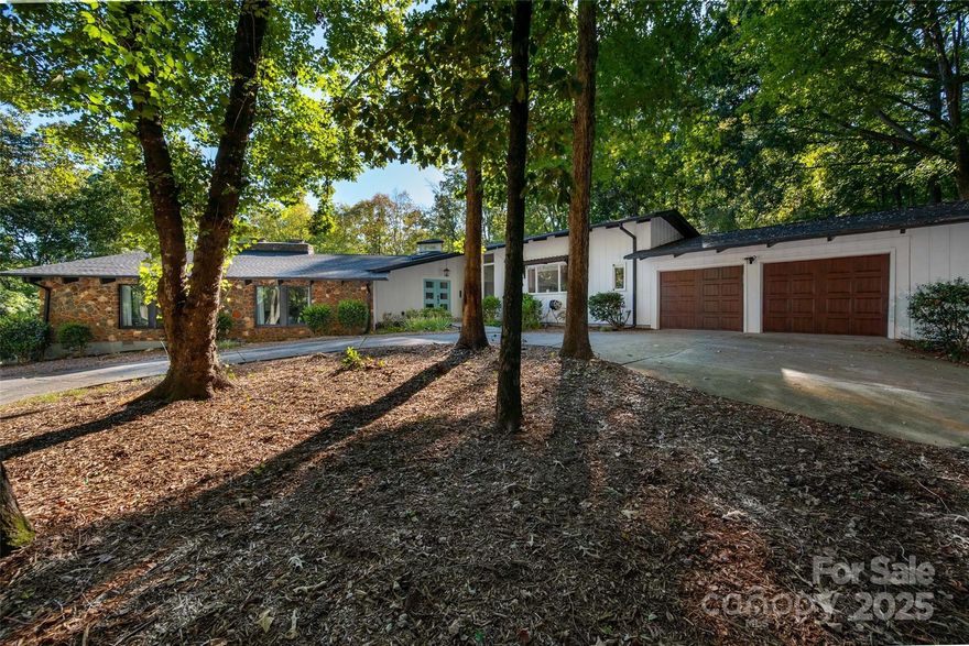 Discover this rare mid-century modern, Frank Lloyd Wright–inspired estate offering over 5,600 sq ft on a single story. Nestled on 2.8 fully fenced acres, this home features 5 bedrooms, 5 baths, and a true indoor-outdoor lifestyle with an in-ground pool, mature landscaping, and a wooded lot that offers the privacy many dream of.

Enjoy peace of mind with extensive recent updates, including two new HVAC systems (June 2024 and September 2024), new kitchen appliances (March 2024), newer windows, roof, and hot water heater, plus fresh wall paint throughout (2024–August 2025). A new well pump and tank have also been installed, and a Life Saver pool safety fence was added in March 2024. The home includes a newly added water neutralizer and maintained water softener (August 2025), and the garage has been transformed into a home gym with new LVP flooring and fresh paint (January 2025).

Crawlspace repairs identified will be completed by the seller in November / early - December, ensuring the home is ready for its next owner. All related documentation and the full inspection report are available upon request.

The remodeled primary suite and bath provide a spa-like retreat, while unique neighborhood amenities elevate the lifestyle even further — including lake access for kayaking, a 5-hole par-3 golf course, and even a 2,500’ runway with hangar access. Located within the sought-after Weddington school district, this property seamlessly blends architectural beauty, thoughtful updates, and everyday convenience with easy access to Charlotte.

HOME WAS SOLD IN AS IS CONDITION WITH CONCESSIONS TO DO REPAIRS