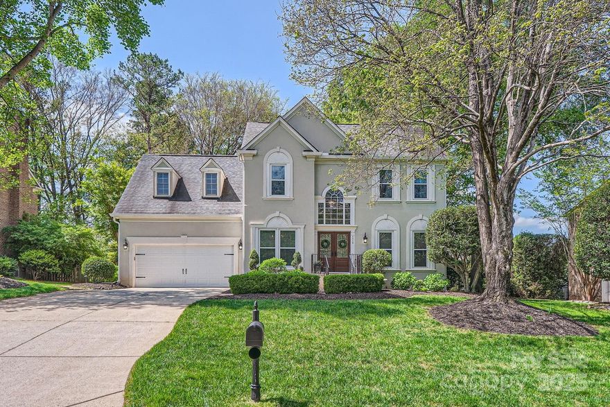 The one you've been waiting for is finally on the market! This well-appointed home in sought-after Piper Glen is located close to upscale shopping + dining, with convenient access to major commuter routes. Enjoy beautiful hardwood floors complemented by neutral paint tones throughout. The kitchen features an extended island with seating & a breakfast bar that opens into great room, custom built-ins + fireplace and a sunroom providing inviting additional seating. A formal dining room, wet bar, office with French doors & mud/laundry room complete the main level. Brand-new carpet upstairs; generously sized bedrooms including primary suite with walk-in closet, 2nd bedroom with en-suite bath; the 3rd bedroom has direct access to full bath with hall access for 4th bedroom.  Entertain with ease on large deck + pergola, concrete patio, and firepit area. Fenced backyard is beautifully landscaped with mature trees for added privacy. Piper Glen Country Club has optional golf & social memberships.