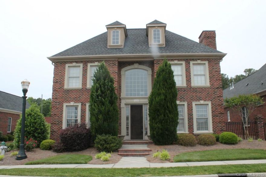 Gorgeous custom built, full brick patio home in Laurel Creek with open floor plan. Beautiful hardwood floors, high ceilings, tons of custom molding. Master on main with walk in closet, dressing room area and luxurious bath with claw foot soaking tub and walk in shower.  2 large bedrooms upstairs each with large closets and private baths. Large patio area out back for entertaining. Lawn maintenance included. Large oversized garage.