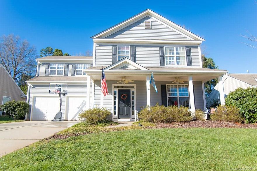 SO many upgrades!! Built-in cabinets in great room, gas logs in great room, wine cooler in kitchen, custom built bench in breakfast nook, custom lighting, surround sound in great room. Three bedrooms (including master) upstairs. Fourth room can be bonus room or bedroom (has two closets). *Large* fenced yard (almost a 1/4th acre) with deck for entertaining. Playset to remain with sale.