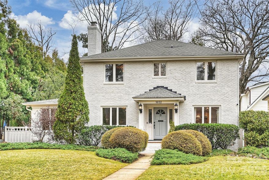Welcome to 1652 Dilworth Road West, a thoughtfully updated home that blends historic charm with modern functionality. Fully renovated in 2010, the home underwent a comprehensive transformation. This included new electrical and plumbing systems, a new roof, and a large addition—which incorporated a basement, den, and primary suite—creating a layout well-suited for today’s lifestyle.  The kitchen is beautifully appointed with timeless finishes, designed with the cook and entertainer in mind. It features double ovens, a gas cooktop, an island with a concealed microwave and bar seating, a wet bar with a sink and wine fridge, and a spacious walk-in pantry. The main level offers excellent flexibility with multiple areas that can easily function as an office, guest bedroom, playroom, or drop zone. Upstairs, you’ll find four well-sized bedrooms including the primary suite.  The primary offers two walk-in closets and a well-appointed bath with a marble topped double vanity; soaking tub; large shower with marble flooring, subway tile and bench; and private water closet. A large bonus room with high ceilings in the basement provides the perfect space for a media room, playroom, or additional living area.  And one of the closets in the basement is already plumbed for a future half bath.The living space continues outside with a screened-in porch and a large brick paver patio.  Amazing yard that offers privacy with mature foliage and future opportunities for a pool or garage.  The home has been consistently maintained and upgraded, including a fully waterproofed and insulated crawl space and in 2019 both HVAC systems were replaced. Recent improvements enhance efficiency and comfort, including a whole-house water softener and reverse osmosis system, dual Rinnai tankless water heaters, new furnace, and upgraded attic insulation.  Additional upgrades since 2024 include a dedicated EV fast charger, premium gas logs with a new gas line, the exterior was freshly painted and all roof and wood repairs were completed, making this home truly move-in ready.  Ideally located in one of Charlotte’s most sought-after neighborhoods, with close proximity to Uptown, major hospitals, East Boulevard, Latta Park, and Freedom Park, this home offers the best of Dilworth living.