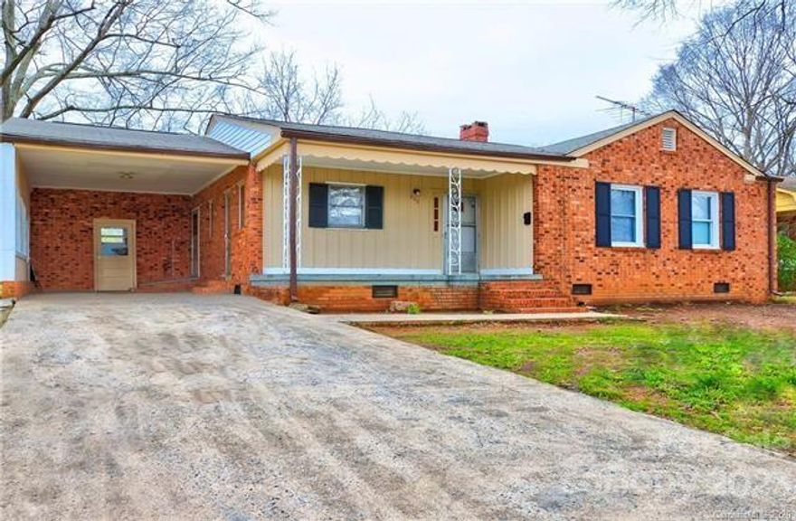 Welcome to this charming Full Brick Ranch Home with 3 large bedrooms on a big flat lot. Granite counters top kitchen. Relax on your covered porch. The long driveway and carport are perfect for parking many cars. Spacious layout with cozy fireplace perfect for family time. NO HOA!! Conveniently located in an established neighborhood near I-85.