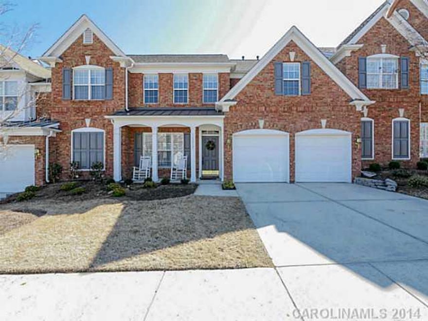 Wonderfully updated   w/ new wood floors: Kitchen updates include granite counters, custom tile backsplash . Large owners suite on main level with huge walk- in closet double vanity in Owners bath; Large formal dining room. Two story great room. Tons of windows.  Private fenced patio.   This home offers a great lifestyle in the heart of Ballantyne.  Convenient to I485 w/ new fly- over access.