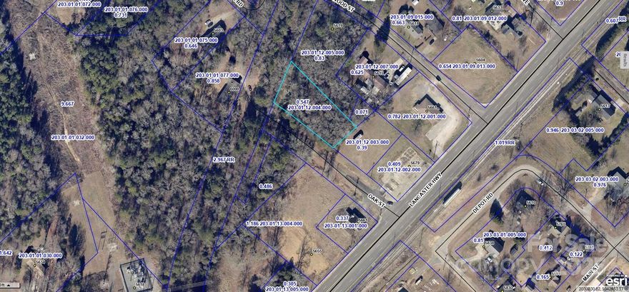 +/- 0.547 Acres located just off Lancaster Highway. Easy access to nearby Chester, Lancaster, & Rock Hill. This parcel is fully wooded, private, and mostly level. There is no plat/survey available. Parcel is located within the Lewisville School District and is zoned R-2 Residential.