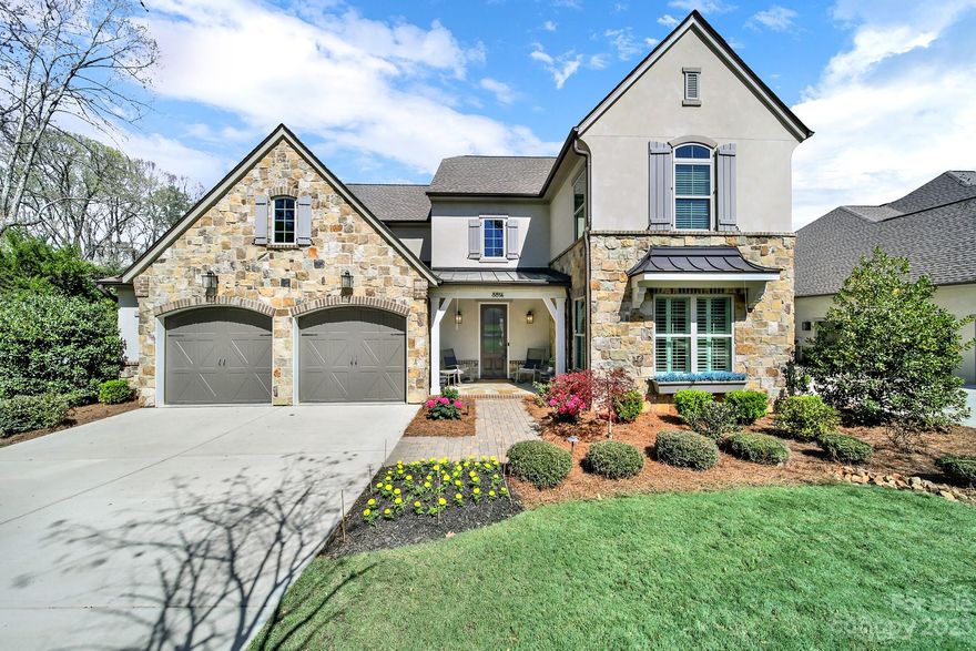 Welcome to 8814 Alpine Circle, where luxury meets comfort. This beautiful home features a covered porch with skylights, gas insert fireplace, and a dipping pool/spa. The fully fenced yard and professional landscaping offer both privacy and beauty. The extended garage provides extra storage and a workshop area, while the kitchen boasts an expanded island with dual drink refrigerators and a Bertazzoni range. The primary bath features marble counters, a luxury spa shower, and an additional laundry room on the second floor adds convenience. The covered porch and dipping pool offer the perfect respite for relaxing or entertaining. The expertly landscaped yard provides a serene oasis to enjoy, while the top-of-the-line kitchen appliances make meal prep a breeze. The master bath offers luxurious finishes and is the perfect place to unwind. Don't miss out on the opportunity to make this beautiful house your dream home. Schedule a viewing today and experience luxury and comfort at its finest.