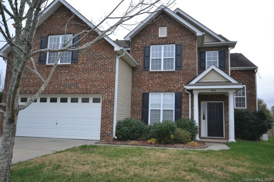 Beautiful 5 bedroom home.  Lovely neighborhood with community pool.  Wonderful open layout, with cook friendly kitchen that opens to family room and breakfast nook, adjacent to formal dining room.  Family room has gas fireplace.  Den with french doors can be used as office or play room.  Huge fenced in back yard, lots of privacy and space.