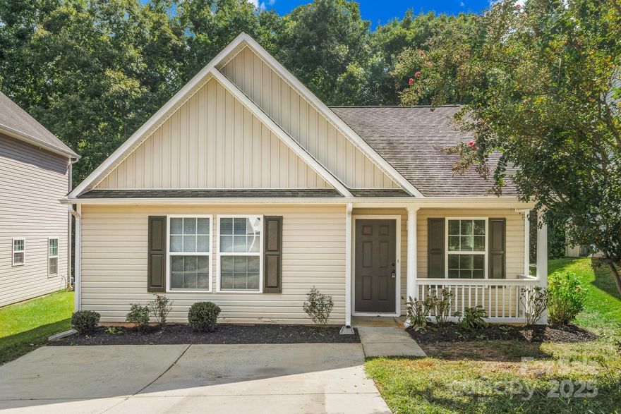 Adorable Ranch Home UPDATED and Ready for you! Walk onto Designer LVP Barnwood looking LVP throughout the entire home. OPEN Floorplan! The Great room is a good size and wow the vaulted ceilings add a nice touch.  The Dining area is within the same space. Kitchen is perfect with White Cabinets, Granite Counter-tops and NEW SS Appliances!!  Split Bedroom plan adds additional privacy.  Laundry is located in the Hallway for your convenience. 
Guest Bath feature a Single Granite vanity with tub/shower combo.  2 Guest bedrooms are a good size and one of them boast a walk-in closet.  Primary Bedroom features the Vaulted Ceiling as well as a ceiling fan and walk in closet.  Primary bath also has the Granite vanity with Tub-shower combo.  Outback you will enjoy you private back yard that is fenced!  Come see this home it should be perfect for you!!