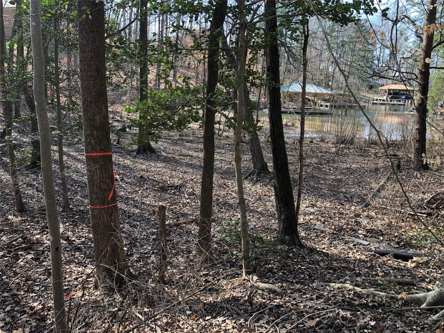 Great opportunity to build your dream home just minutes away from the Little Creek Boat Access Area in the Lakewood subdivision! This beautiful, wooded lot in the back of a cove with a water view is located on a quiet cul-de-sac, convenient to shopping, restaurants, medical, schools and many other amenities with an easy commute to the Charlotte Douglas Airport.  Property has a survey attached and is serviced by county water and sewer, with natural gas available.  Community boat storage is also available through the HOA for an additional fee.