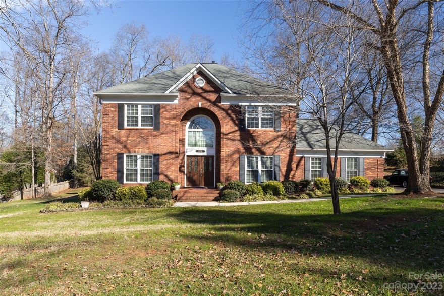 Beautiful Full Brick 4 bedroom home on over a half acre lot in Desirable Carriage Downs Community.   Newer Vinyl windows, Roof, HVAC and Deck.  Grand Staircase Upon Entry into the home.  Kitchen with Granite Countertops, Tile Backsplash, Wall Oven and Island.  Main level Office with French Doors.  Wood floor Throughout the Main Level.  Spacious Primary Bedroom with Trey Ceiling.  Primary Bathroom with Large Garden Tub and Shower, Dual Vanities and Tile Floor.  Side Load Garage.  Lots of Closet Space and Storage.  Conveniently located near shopping, dining, and entertainment.
