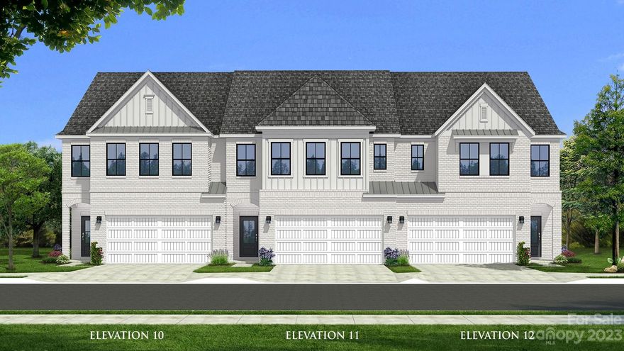 Up to $12,000 towards Closing Costs or Rate buy down, when financing with approved lender. End-unit, 3-bedroom townhome with Loft. 2-car garage. Located at Towns at Rea Colony; a boutique collection of 26 exclusive townhomes. The Exteriors feature white painted brick w/black trim windows. Open floorplan, with gourmet kitchen--expansive island, large primary bedroom with dual closets, luxe bathrooms with dual-sink vanities, and large walk-in shower. Just steps away from Charlotte's most prominent shopping and dining. Ideally located in one of the most upscale areas in Charlotte. Easy access to Rea Road, Colony Road, and  just minutes away from all the attractions, dining, shopping, and conveniences of South Park, Arboretum, Rea Farms, Waverly Mall, and Ballantyne area!