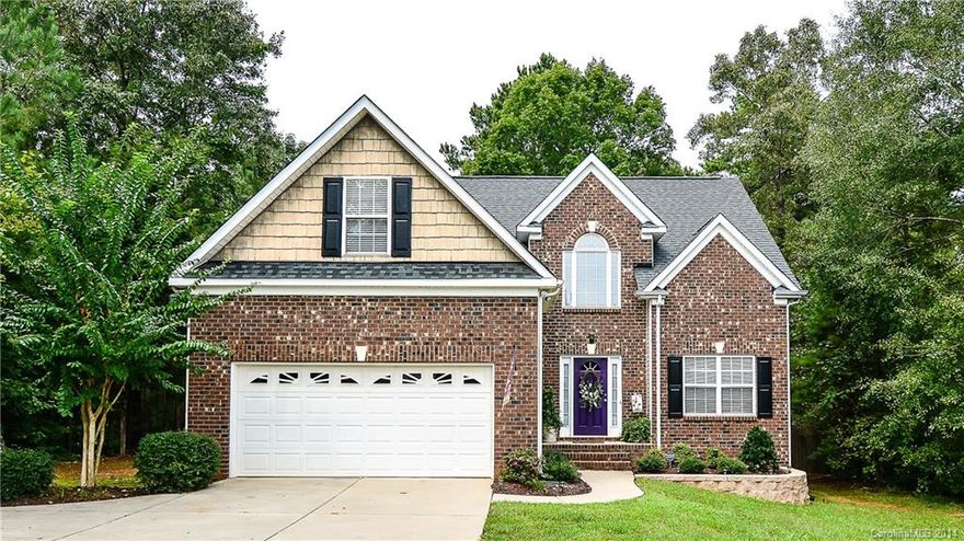 Gorgeous home with upgrades galore! Large master on main, formal dining room, entry foyer, granite kitchen with stainless appliances, spacious family room with cathedral ceiling, gas fireplace, upstairs features three addtl bedrooms and loft area. Great location with large yard-backs up to woods and trees surround both sides of home for privacy. Deck for entertaining!