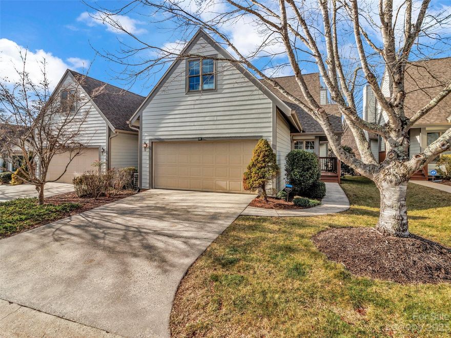 Welcome to the wonderful community of Viewpointe, only 4 miles to the middle of downtown Asheville! A 55+ gated community, with a clubhouse, library, and fitness center. It rests atop a knoll in the trees and while it's easily accessible to everything Asheville has to offer, the community has a sense of privacy and winter mountain views. Lawn care is included in HOA! This townhome has been beautifully updated and has an open floor-plan, cathedral ceilings, wood floors, a gas fireplace, sunroom, plus a bonus room! Look in attachments for the many recent updates of over $78,000 including updated kitchen, primary bathroom, plus new heating and air system in 2023.