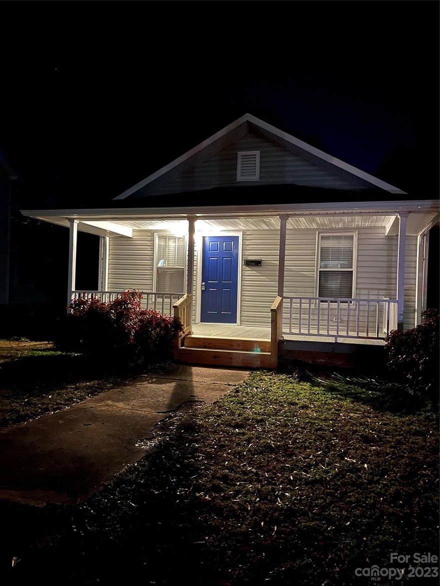 Cute bungalow updated with new vinyl siding, granite countertops in kitchen and bathroom, tile backsplash in kitchen, new laminate flooring throughout the home, new kitchen appliances, wood deck and front porch were recently updated. Other recent updates include new shower door in bathroom, new updated lighting, interior paint, exterior doors recently painted, insulation in crawlspace and attic, added sump pump in crawl space and other drainage, 200AMP electrical panel, updated kitchen cabinets, new window blinds, new front steps. Replaced Crawl Space Door. Great neighborhood and street.  It was temporarily off the market. Under Termite Plan with Citywide. Owner/Broker. Easy to Show.