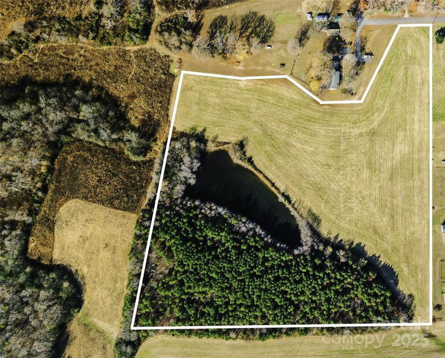 Wow Beautiful Lot on 19 acres in a Prime Location in Albemarle near Shops, Restaurants and Quick Access to Hwy 24/27, 73 & 52. This Lot has a Stunning Pond Centrally located to create a Beautiful View from a Primary Home, 2nd Home, Development or to be continued to be farmed.