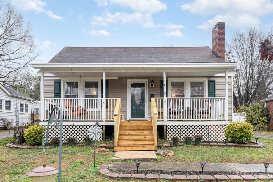 Charming cottage with original craftsman molding, porch swing, and large rocking chair porch!  This home features three bedrooms and lots of natural light and storage.  It truly is perfect for entertaining and relaxing.  This home has original hardwood floors and many updates such as the updated bathrooms, updated kitchen, above ground swimming pool, light fixtures, back deck, and covered part of deck has a tv for additional entertainment. You will love this quaint tree lined street.  It is located within a short distance to Dowtown Rock Hill, Confederate Park, Fountain Park, breweries, restaurants, shopping, entertainment, and so much more.  Fireplace sold as-is.  The only thing missing is you.