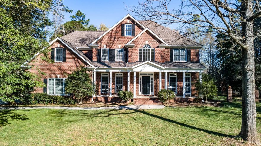 Welcome Home to Oxford Place!  This beautiful all brick home has so much to offer:  In Ground Pool (Salt or chlorine) screened porch, rocking chair front porch, flat backyard with firepit, large kitchen open to your great room, incredible primary suite with sitting area and it's own fire place too!  Home office and great sized secondary bedrooms than look no further!!  You'll fall in love with this one - The privacy, the community, the trees and the Acre plus estate sized lots.  County Only taxes and Fort Mill Schools are just a few more reasons to say YES!!