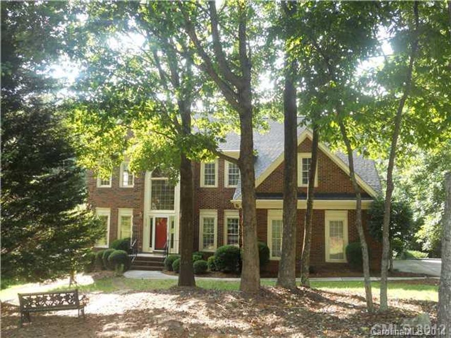 Large 4 bedroom 2.5 bathroom in Providence Arbours near Ballantyne.  Very private, wooded rear lot.  1st floor has great room, formal dining, office, large kitchen w/ island and lots of cabinet space.  Large Sunroom!   Master suite has trey ceiling, whirlpool garden tub, separate shower.  Other bedrooms are large.  Bonus room upstairs.  Tons of storage space – huge walk-in/crawl space with workshop area.  Nearby lots of shopping, restaurants, and great access to I-485.