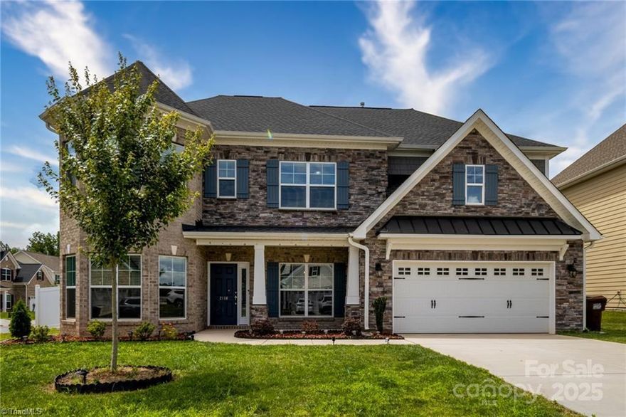 Welcome to this stunning 5-bedroom, 4-full bathroom dream home. This beautifully designed home features elegant crown molding, oak tread stairs, and a convenient garage service door. The main floor offers a spacious bedroom and a full bathroom, perfect for guests or multi-generational living. Work from home in style with a large office featuring classic glass French doors. The gourmet kitchen is a chef’s dream with granite countertops, stainless steel appliances, a gas range, and a pyramid-style vented hood. Discover a spacious loft area upstairs ideal for a playroom or additional living space. With thoughtful upgrades throughout and room for everyone, a Vinyl-fenced backyard, this home has so much to offer. Schedule your showing today!