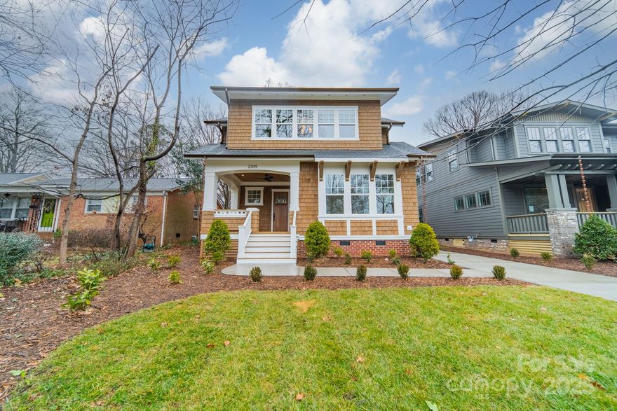 Exquisite Home in Desirable Chantilly – Perfect for Entertaining

Introducing the latest masterpiece by Carolina Craftsman Builders—a home that exudes exceptional craftsmanship and meticulous attention to detail. Designed to meet the highest standards of modern luxury, this Craftsman Cottage is a truly remarkable home. Contact Carolina Craftsman Builders today to learn more.

Nestled on the charming, tree-lined Laburnum Avenue in the highly sought-after Chantilly neighborhood, this home offers the perfect blend of timeless design and contemporary living.

Located just a short stroll from the 24-acre Chantilly Nature Preserve and Park, you'll enjoy lush green spaces and scenic walking trails. Additionally, the vibrant dining, shopping, and entertainment hubs of Plaza Midwood and Elizabeth are just minutes away.