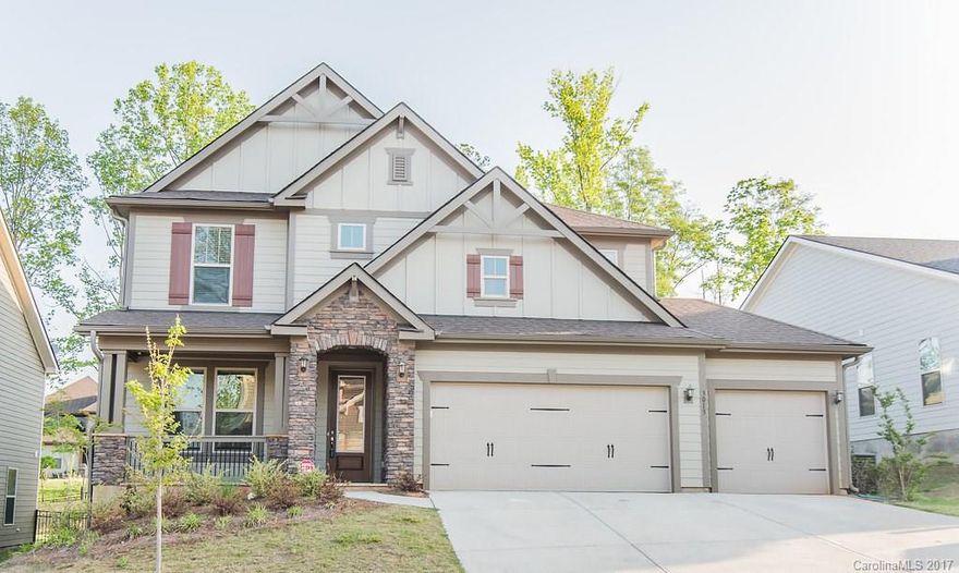 Move in Ready and on a cul de sac street. Covered front porch, arched doorways, hardwoods on main, custom welcome nook with storage, upgraded kitchen with pendant lighting, granite counters, huge island for entertaining, gas range, custom tile backsplash, two story great room with windows from floor to ceiling, iron spindles on staircase, spacious loft & spacious bedrooms, master bedroom main floor, covered rear porch and extended patio, backyard berm for privacy. *MAY CONSIDER RENTING*