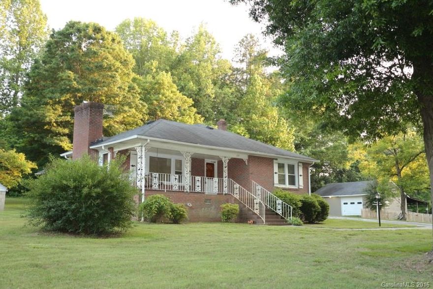 Back on Market!!Full brick home with covered front porch, country living with very convenient location, close to shopping, urgent care and I-85. This home has been lovingly maintained and is ready for a new owner. Very large kitchen and dining room. One bedroom is accessible through another bedroom.  690 SF attached garage, almost 4 acres.  Priced below tax value.