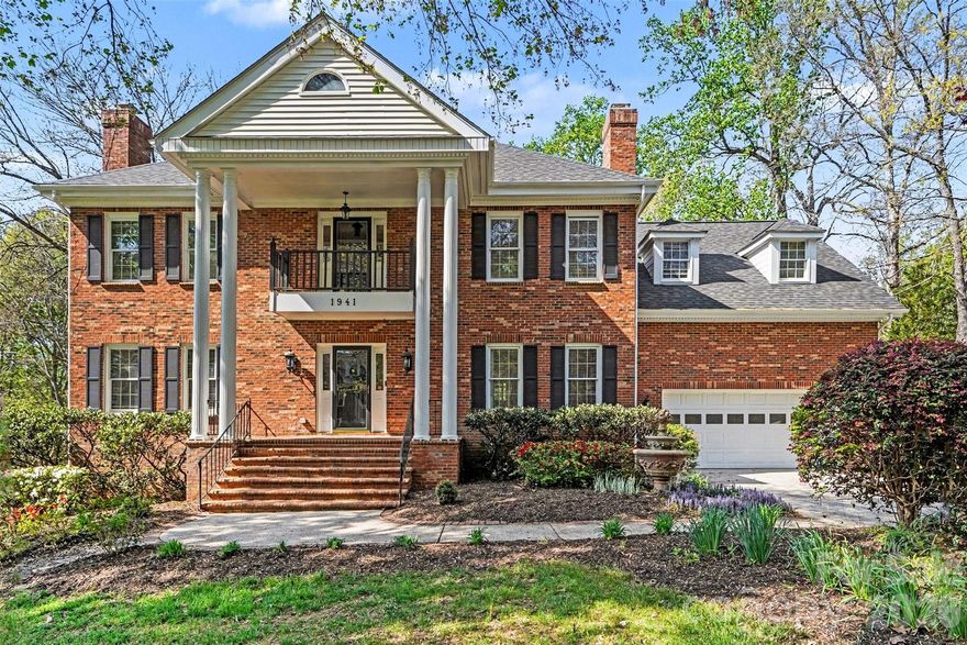 Tucked away on over half an acre in one of South Charlotte’s most established and sought-after communities, this beautifully updated full brick home offers a rare combination of space, privacy, and elevated everyday living.

From the moment you arrive, the home’s mature setting and inviting presence set the tone for what’s inside. The interior features a thoughtfully designed layout with multiple living areas, a finished basement, and flexible spaces ideal for entertaining, working from home, or multi-generational living.

At the heart of the home, the kitchen is equipped with a premium KitchenAid commercial-style appliance package, including double wall convection ovens, a 5-door French door refrigerator, dishwasher, and glass cooktop with downdraft vent, offering both performance and style for the modern chef.

The home showcases extensive updates throughout, including all new flooring on the second level and updated basement flooring, along with three full bathrooms finished with travertine tile and granite countertops. The primary bath has been fully remodeled and completed within the last month, delivering a spa-like experience that has never been lived in.

Step outside to enjoy the home’s true retreat-like setting, featuring a newly rebuilt double-tier Trex deck, expansive outdoor living areas, and a private, fenced backyard with raised garden beds and wildlife-protected enclosure. Mature landscaping and thoughtful design create a setting that feels both serene and secluded.

Additional highlights include a newly replaced roof (2025), in-ground irrigation, workshop space in the basement, and a garage equipped with a custom workbench, additional refrigerator, and optional lawn equipment.

Located within a highly desirable school district and just minutes from shopping, dining, and South Charlotte conveniences, this home offers the perfect balance of luxury, function, and lifestyle.