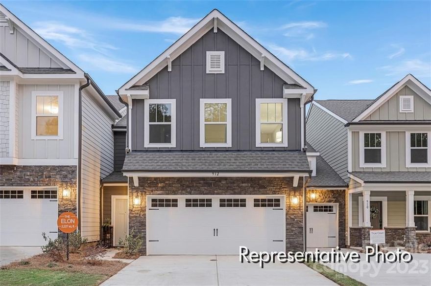 Desirable Lake Wylie community! Low taxes and local to outdoor recreation and more! This community is loaded with amenities, pool, marina, walking trails, playground, etc. This Elon floorplan features 3BR / 2.5BA with spacious  dining room, open kitchen, tech center, and great room.  Spacious secondary bedrooms, game room, and owner's suite complete the second floor. Low taxes and local to outdoor recreation and more! This community is loaded with amenities, pool, marina, walking trails, playground, etc.

Ask about our incentives!