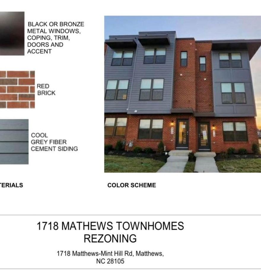 Builder’s Opportunity!
The challenging part—the rezoning from R-12 to R-VS—has already been completed. This 1.03-acre lot is now rezoned to R-VS (Residential – Variable Setback) and is fully approved for development of four attached townhome condos.
This desirable property is conveniently located near businesses, shopping, and schools, with easy access to Independence Blvd and I-485, close to the corner of Moore Rd and Hwy 74. The lot has been surveyed, and corner markers are in place