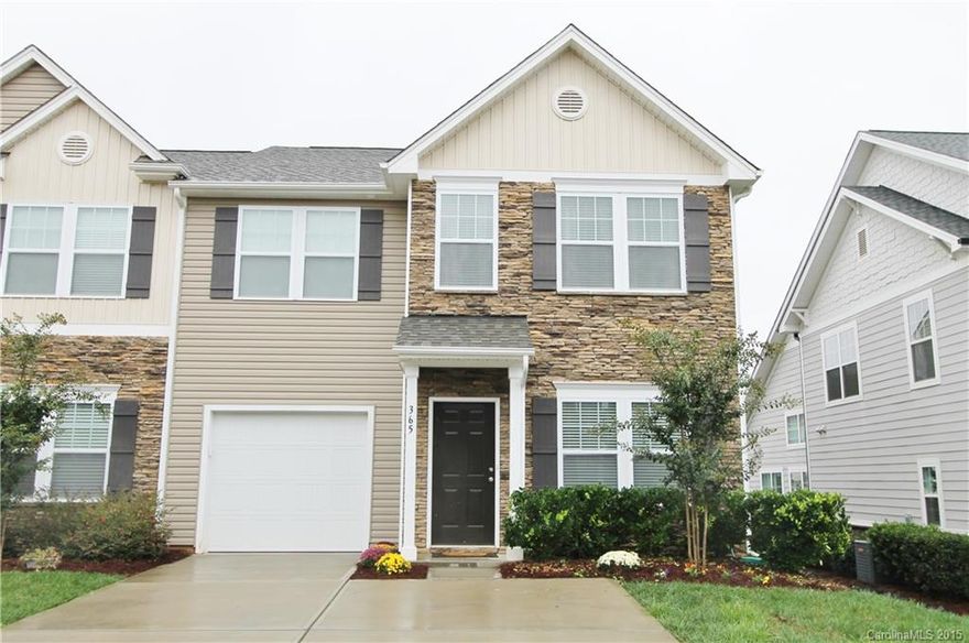 Stunning Townhome,  very well maintained. All interior freshly painted w/ designer colors. Compare to the new construction & the updates you get with this home puts them to shame. Island in kitchen, extended patio, blinds, granite in full bathrooms  & pedestal sink in 1/2 bath are all extras w/ the builder. Along w/ upgraded walk in shower in master bath. Refrigerator, washer dryer  TV bracket in family rm & master  & curtains all remain.  Nice drop off space as you come in from garage w/ bench.