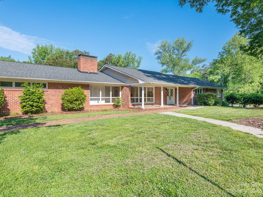 Excellent location. Land very rare of this size in Matthews Proper with an ability to have an office. Main Building has multiple offices and Sunroom/conference area. Outbuilding is large and has tons of storage.