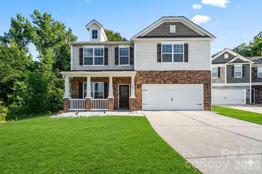 Welcome home to 7128 Bandera Dr — where space, style, and location come together at an unbeatable value!
This stunning two-story home offers nearly 2,900 square feet of thoughtfully designed living space, giving your growing family room to spread out and make memories. With 4 BR PLUS a dedicated home office, there's space for everyone — whether you're working from home, setting up a playroom, or welcoming guests. Step inside to an open-concept main level featuring a gorgeous kitchen with granite countertops, white shaker cabinets, stainless steel appliances, a large center island with bar seating, and rich hardwood floors that flow seamlessly into the living area — perfect for family gatherings and entertaining. Glass doors lead out to a patio and a generous backyard with mature tree buffers for added privacy. Located on a cul de sac, curb appeal abounds with a classic brick facade, covered front porch, and a two-car garage. Location is where this home truly shines. Tucked in thriving West Charlotte, you're just minutes from I-485 & I-85 for easy commuting, Charlotte Douglas International Airport (~10 min), U.S. National Whitewater Center (~15 min), and shopping, dining, and top employers throughout the metro. Priced for families who want maximum space without maximum price — this one won't last long. Schedule your showing today!