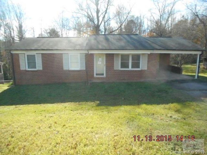 3 BR, 1.5 BA brick home in Gamewell area with full basement and partially fenced yard. Basement has another bath and is partially finished, but not counted in heated square footage.  Appears to have heat pump, but functionality unknown.  Property was built prior to 1978 and lead-based paint potentially exists.