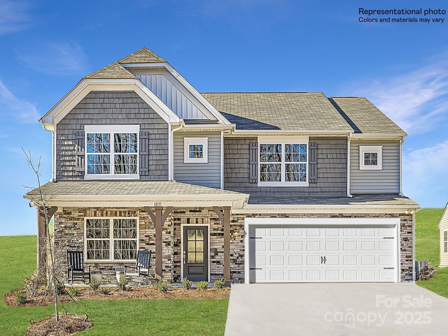 This Grisham is a two-story home that features an airy layout among a first-floor kitchen with a large center island, breakfast nook and family room that’s fit for modern times. The spacious guest suite enjoys privacy on the main floor with a convenient full-sized bathroom. A study replaces a living room. On the second floor is a large loft to provide additional shared living space surrounded by three restful bedrooms and an owner's suite. A two-car garage completes the home. Plus, our signature Everything's Included program means you will get quartz or granite kitchen countertops, subway tile backsplash, ceramic tile, and luxury vinyl plank flooring at no extra cost! Welcome to Elizabeth, a sought-after master-planned community located in the heart of Fort Mill, offering 7 collections of new homes.