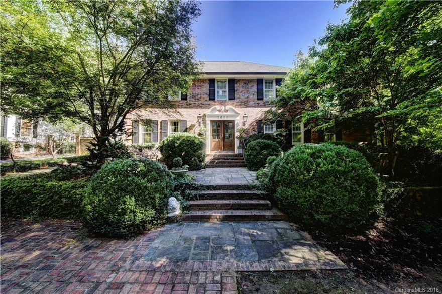 This classic 2 story home is on a half acre beautifully landscaped lot in sought after Foxcroft neighborhood. Hardwood floors, crown molding and built-ins. This home is updated with ample indoor and outdoor entertaining spaces. Master bedroom is located upstairs and features dual walk-in closets. The 5th bedroom guest suite has separate staircase for desired privacy. The back of the home features a covered porch, a separate brick patio with outdoor fireplace & landscape lighting.