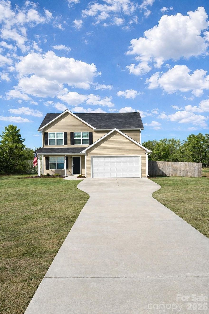 Welcome to 941 Airport Rd in Pageland, where space, comfort, and convenience come together beautifully. This spacious 4-bedroom, 2.5-bath home features an open-concept layout perfect for both everyday living and entertaining. The primary suite is conveniently located on the main level, offering privacy and comfort with plenty of room to unwind. The heart of the home is the stunning kitchen, complete with granite countertops, stainless steel appliances, a large center island, and abundant cabinet space—ideal for cooking, gathering, and making memories. Upstairs you’ll find generously sized bedrooms, walk-in closets, and a huge flex space that can be used as a media room, playroom, home office, or additional living area. Storage is never an issue with two attic spaces available. Step outside to enjoy the covered front porch or relax in the fenced backyard, perfect for pets, play, or entertaining. The home also includes a 2-car garage and the added bonus of NO HOA. Move-in ready and full of space, this home offers the flexibility and comfort today’s buyers are looking for. This home does also have an assumable VA Loan with a great rate Call for details.  Come see all that this beautiful property has to offer!