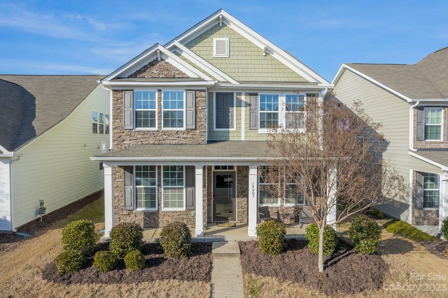 Fall in love with this beautiful 4 bedroom/2.5 bathroom home in Summers Walk! Step inside from the covered front porch, & be greeted by crown moldings. The formal living room features decorative wainscoting & a coffered ceiling. The kitchen includes stainless steel appliances, granite counters, a double wall oven, an electric cooktop, a breakfast bar, & a dining area! The kitchen leads into the great room that features built-ins & a fireplace. The half bath & office complete the main level. The owner’s suite includes a tray ceiling & walk-in closet w/ shelving. The en-suite bath includes a dual vanity w/ granite counters & a tiled walk-in shower. Secondary bedrooms, a full bathroom, & a laundry room complete the 2nd level. Enjoy all Summers Walk has to offer w/ a club house, community pool, playground, & walking trails that lead to the greenway!