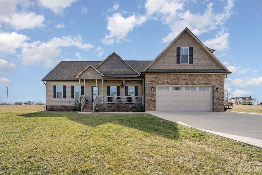 Beautiful home looks like new!  3bd/ 2.5 bath for main level split bedroom living with a 4th room upstairs for a bonus. Cozy fireplace in the living room and kitchen has beautiful granite tops.  Relax in living room or on the deck and listen to your favorite music with the built in surround system. Huge level 1.66 acre yard perfect for elbow room and playtime. Professional photos coming soon!