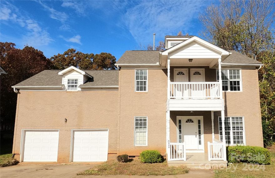 Investors and owner occupant alert...Hard to find, NO HOA, ALL BRICK exterior, 4 bedrooms, 2 car garage large lot on a cul-de-sac street. First floor offers wide open living spaces and an extra office/study.  Luminant floors through out.  Kitchen is open to dining area and has granite counters, tile backsplash, stainless stove and microwave.  Moving upstairs, 2 of the 4 bedrooms have private covered balconies overlooking the front yard.  Both bathrooms upstairs have tile floors.  The primary bath has separate stand-up shower and jetted tub.  Home has excellent proximity to major highways, shopping, entertainment and places of worship.