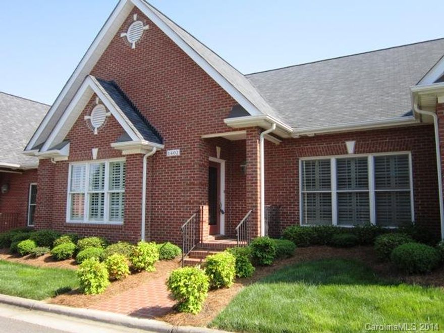 Nestled behind 'iron gates' within moments from shopping, hospital & I 77, lies Warrington Place. Simply stunning classic southern quality throughout this flowing brick ranch town home. Includes high ceilings & breathtaking custom moldings, extensive HW's & beautiful travatine custom millwork & exquisite cabinetry w/granite countertops. All this plus beautiful large plantation shutters on all windows throughout. Also 2 car attached garage w/extra parking for 2 more cars and brick walled courtyar