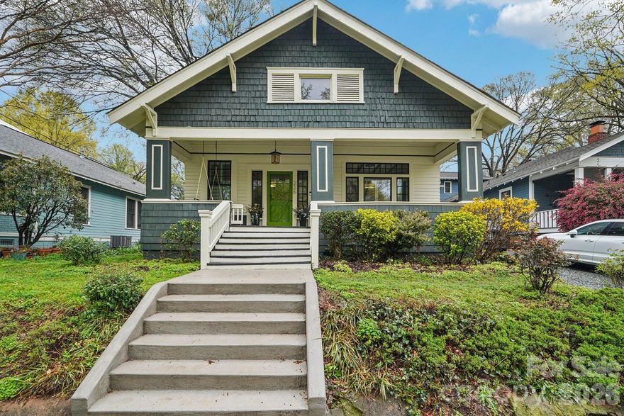 Charming, and truly one of a kind bungalow in the heart of Historic Wilmore is waiting for its next new owner! Architectural details abound in this beauty! Step inside and you're greeted with the striking beamed 10' ceilings.  Original details shine alongside thoughtful updates and renovations. Gorgeous finishes and fixtures complete this immaculately maintained home. Huge, level backyard that reaches well beyond the existing fence line.  This backyard has potential for an ADU (Historic District guidelines do apply).  The location is stellar! Steps from South End, the Rail Trail, Center City and Dilworth - that's restaurants, shopping, breweries, professional sports, art galleries, performing arts venues, farmer's markets, parks and greenways. Seller Improvements:
Roof (2012);Andersen energy efficient windows (2013);Kitchen Renovation (2018);Rear Addition (2018);Primary Bedroom and Bath Renovation (2018);Hall Bath (2018);Bedroom 3 {Attic conversion} (2018/2022);Mini-split heating/cooling 3rd Bedroom (2022); HVAC (2016);Tankless Hot Water Heater (2020);Gas Range (2020);Crawlspace improvements including New insulation, New vapor barrier (2026)