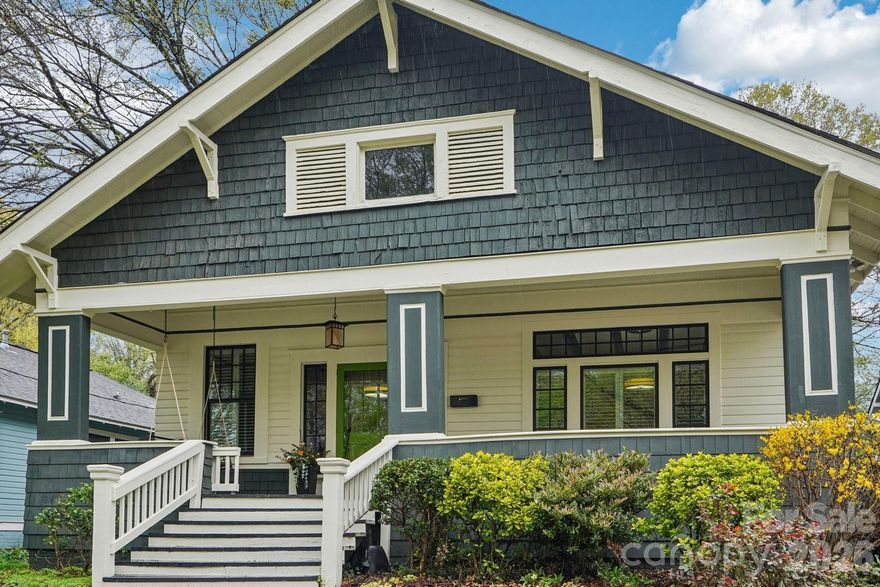 Charming, and truly one of a kind bungalow in the heart of Historic Wilmore awaits its next new owner! Architectural details abound in this beauty! Step inside and you're greeted with the striking beamed 10' ceilings.  Original details shine alongside thoughtful updates and renovations. Gorgeous finishes and fixtures complete this immaculately maintained home. Huge, level backyard that reaches well beyond the existing fence line.  This backyard has potential for an ADU (Historic District guidelines do apply).  The location is stellar in beautiful historic Wilmore! Steps from South End, the Rail Trail, Center City and Dilworth - that's restaurants, shopping, breweries, professional sports, art galleries, performing arts venues, farmer's markets, parks and greenways. Seller Improvements: Roof (2012);Andersen energy efficient windows (2013);Kitchen Renovation (2018);Rear Addition (2018);Primary Bedroom and Bath Renovation (2018);Hall Bath (2018);Bedroom 3 {Attic conversion} (2018/2022);Mini-split heating/cooling 3rd Bedroom (2022); HVAC (2016);Tankless Hot Water Heater (2020);Gas Range (2020);Crawlspace improvements including New insulation, New vapor barrier (2026)