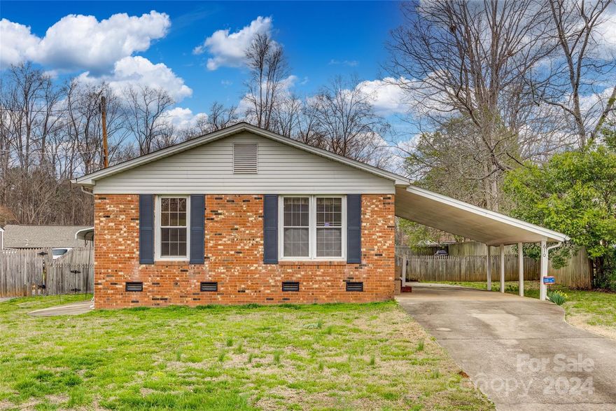 Calling all first time home buyers and investors! This full brick cutie is ready for a new owner. Side entry carport makes for easy access into the home as well as a covered area for gathering outside. Large flat fenced backyard too. Low exterior maintenance with this brick home, so you can focus on putting your personal touches on the interior! Don't delay--this home will go fast.