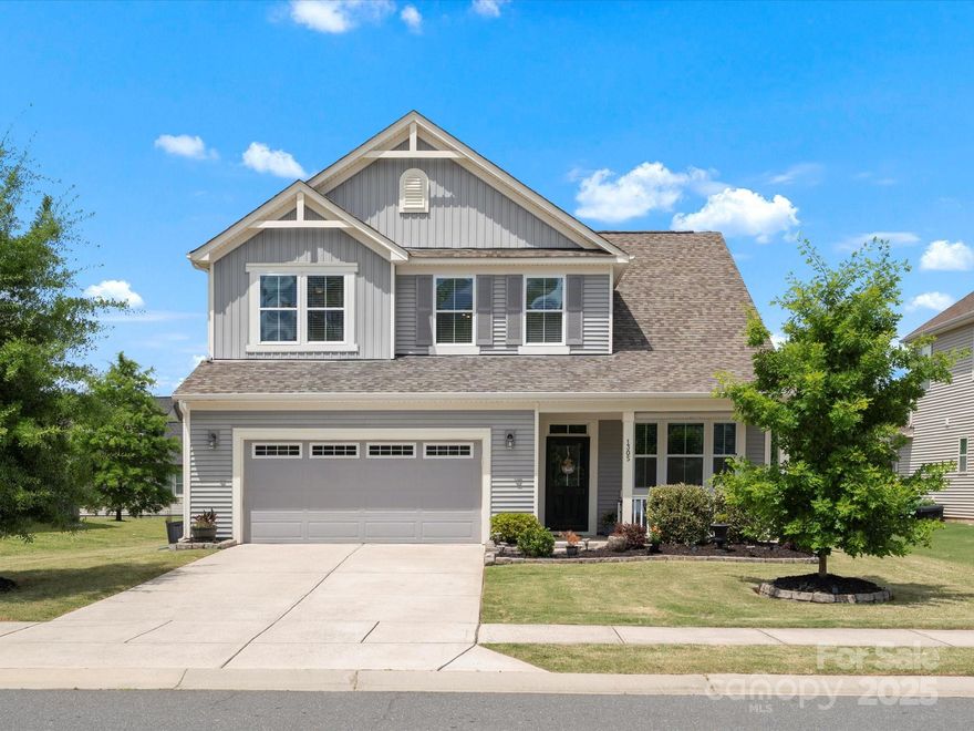 Welcome to this beautiful 3-bedroom, 2.5-bath home in the highly sought-after York, SC —located within the TOP-RATED  Clover School District! This light-filled home offers an open and inviting layout. The spacious FIRST FLOOR  PRIMARY suite features a luxurious garden tub and an oversized walk-in closet. Main floor private home office. Enjoy cooking and entertaining with ease in the kitchen, complete with a large walk-in pantry, SS appliances and convenient drop zone just off the garage entry.
Upstairs, you’ll find an extra-large bonus room that the current owners have cleverly sectioned off to create an additional room—ideal as a guest space, home office, or flex room. The fully fenced yard and expansive stamped concrete wraparound patio provide the perfect outdoor retreat.
Set in an established neighborhood with a community pool, playground and LOW YORK county taxes!  Convenient to shopping, restaurants, lake Wylie!