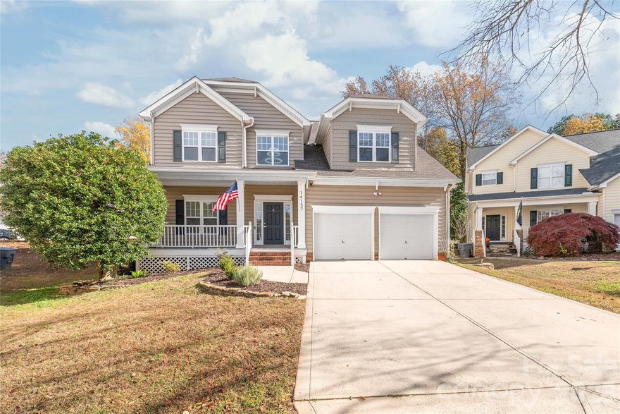 Fantastic 4-bedroom, 2.5-bath home in the highly desirable Ballantyne Meadows, situated on a quiet Cul-De-Sac. This beautiful property features an open floor plan with a spacious living room and refinished hardwood floors throughout the main level. The entire house is freshly painted, and new carpet has been installed on the second level. Recent upgrades include a fully updated kitchen with new cabinets, stainless steel appliances, and a tile backsplash, as well as refreshed bathrooms with new vanities and toilets. Both HVAC systems for the first and second levels were replaced in 2024, and a new water heater was installed in 2025. Most windows were replaced in 2025, and all light fixtures throughout the house have been updated. Enjoy the convenience of a two-car garage and an unbeatable location, just minutes from The Ballantyne Bowl, Ballantyne Village, and all shopping and dining areas. Location, location, location - with easy access to I-77 and I-485, all within the top-rated Ballantyne school district. This home is ready for you to move in - schedule your showing today! Agents and buyers welcome!