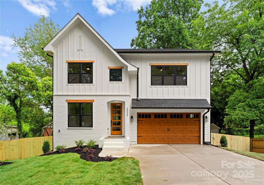 Experience modern city living in this newly built 5-bedroom, 4-bath home in Charlotte’s vibrant and growing West End. Thoughtfully designed with an open floorplan, this home features a gourmet kitchen with designer finishes, abundant natural light, and a main-level bedroom with full bath—ideal for guests or flexible living. The spacious primary suite upstairs offers a spa-inspired bathroom and walk-in closet. Enjoy outdoor living with a deck off the main level and walk-out access to a private, fenced backyard from the large, unfinished basement that can be used for second living quarters or short-term rental income generating potential! Located minutes from Uptown, greenways, the airport, and nearby local favorites like Restaurant Constance, Noble Smoke, Bossy Beulah's, The Batch House, and Enderly Coffee Company, this home combines space, style, and convenience in one of Charlotte’s most exciting neighborhoods.