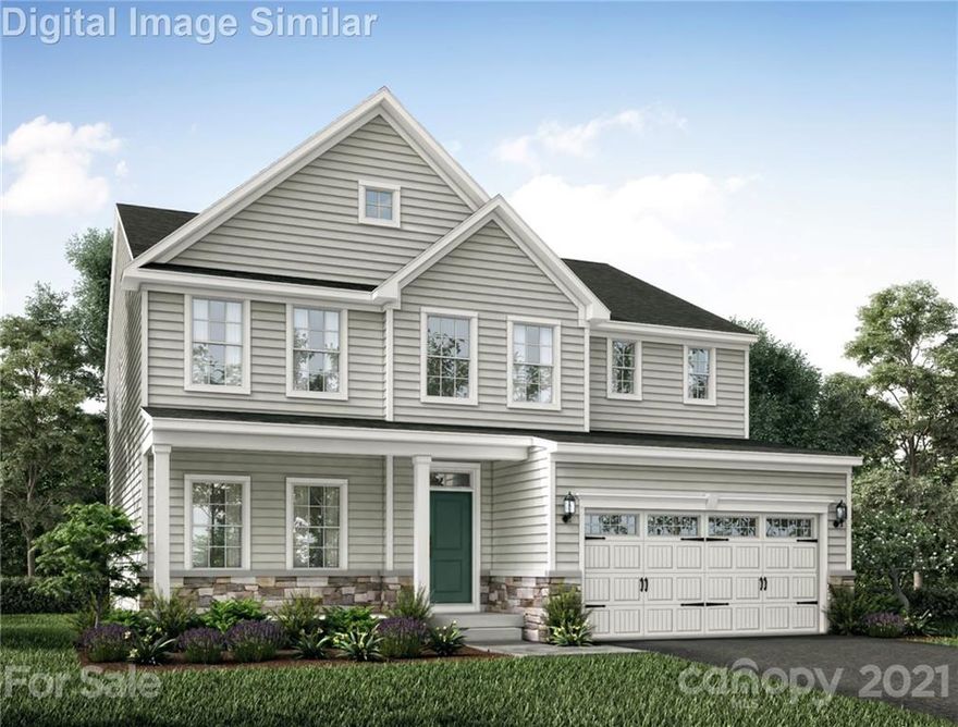 Proposed Home.  New home sites just released! Offering a gorgeous exterior and an intelligent, smart interior layout. Design from beautiful facades on the outside, and grand, light-filled spaces on the inside. You’ll also enjoy the convenient, flexible floorplan and generous room for storage. The foyer is open and airy, while the front flexible room can be whatever you imagine – playroom, living room, or formal dining room. Add French-doors to create a library for some old-world charm. The kitchen has a large island and walk-in pantry, and opens into the dining area and family room. First Floor Bedroom, complete with full bath.  Upstairs, the loft makes for a great family hang-out or another bedroom. The owner’s suite is a lavish oasis with two large walk-in closets that allow for exceptional order and accessibility. The master suite has a luxurious bathroom that can be customized to your preference. To be built.